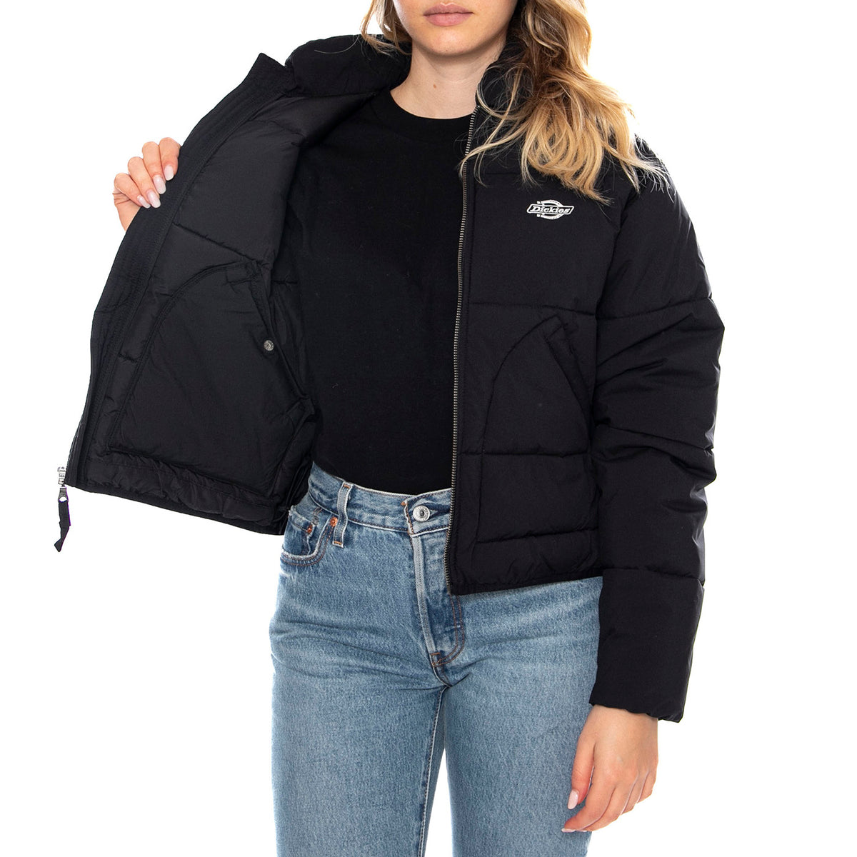 Summerdale Puffer W Black -- Giacca Donna Nera DK0A87OJBLK1 . DICKIES 