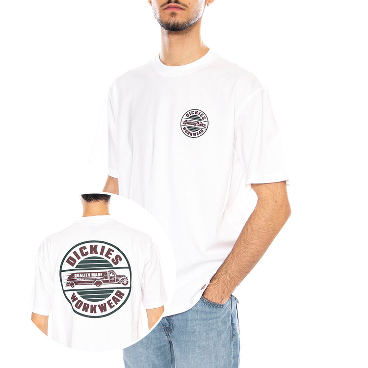 Dickies Circle Tee SS -- Maglietta Uomo Bianca DK0A87QL0WH1 . DICKIES 