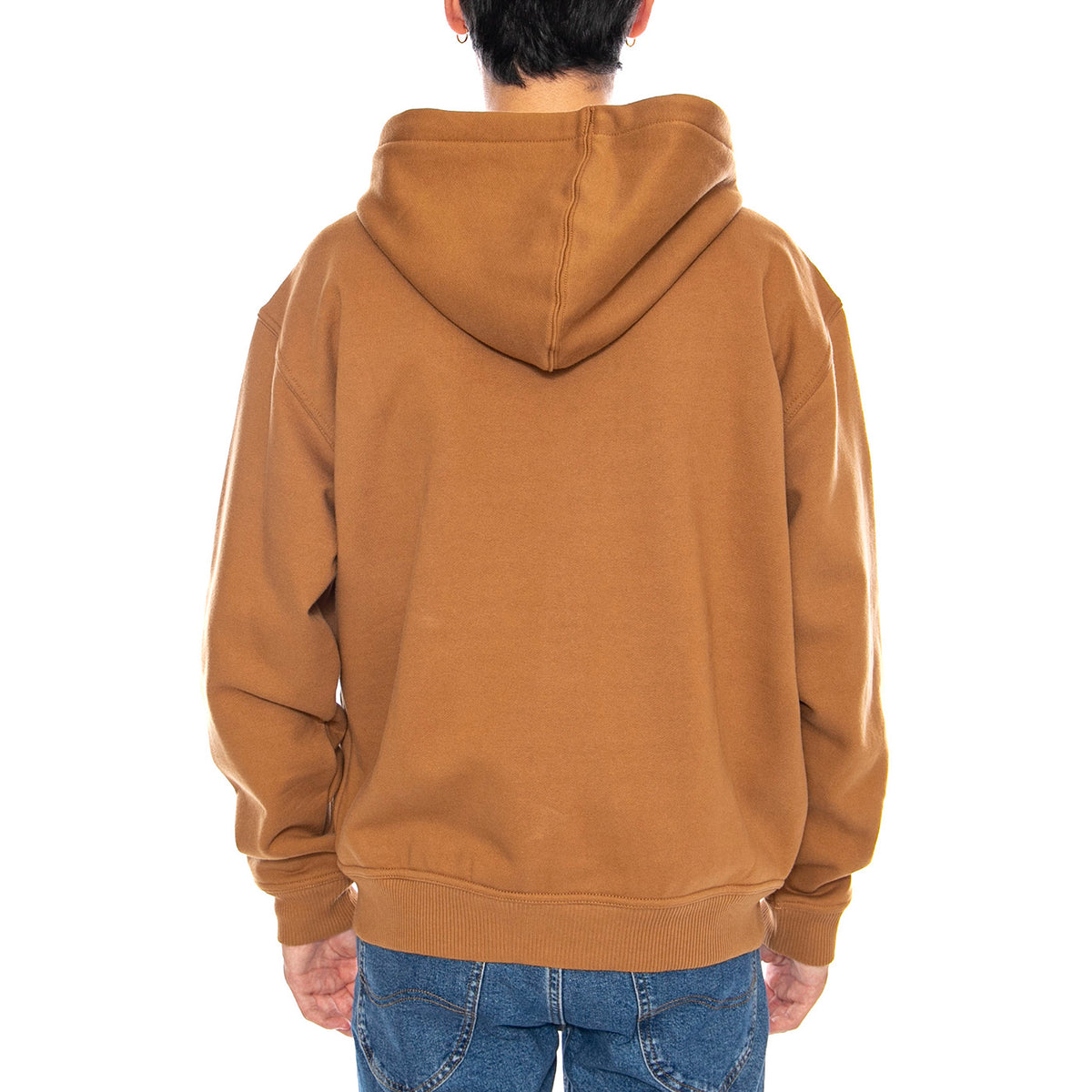 THRASHER x DICKIES Zip Through Brown Duck - Felpa con Cappuccio Uomo Marrone DK0A887J0BD1 . DICKIES 