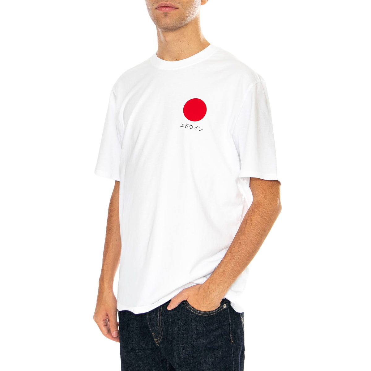 Japanese Sun TS White - Maglietta Girocollo Uomo Bianca I025020. 02.67 EDWIN 