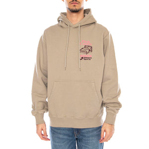 Pink Castle Hoodie Sweat -- Felpa con Cappuccio Uomo Beige I036405. 3FA.67 EDWIN 