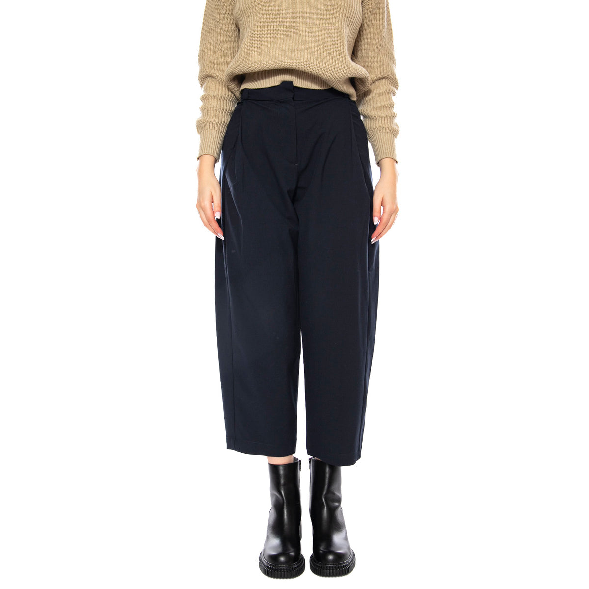 Sandi Lightdark Navy -- Pantaloni Donna Cropped Blu 330287 240 ELVINE 