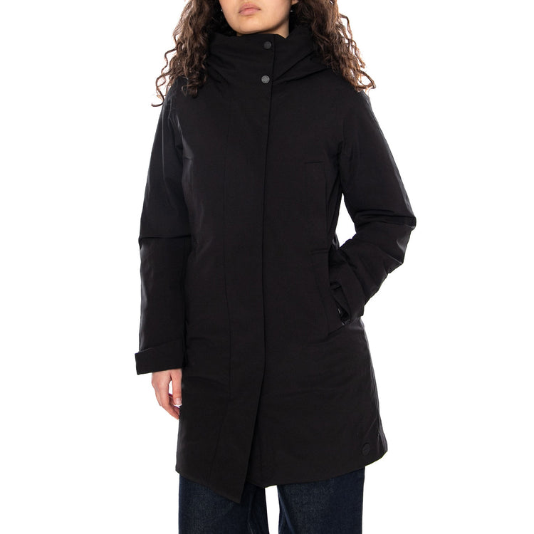 Elvine Hooded Jacket Black - Giacca con Cappuccio Donna Nera 331192 110 ELVINE 