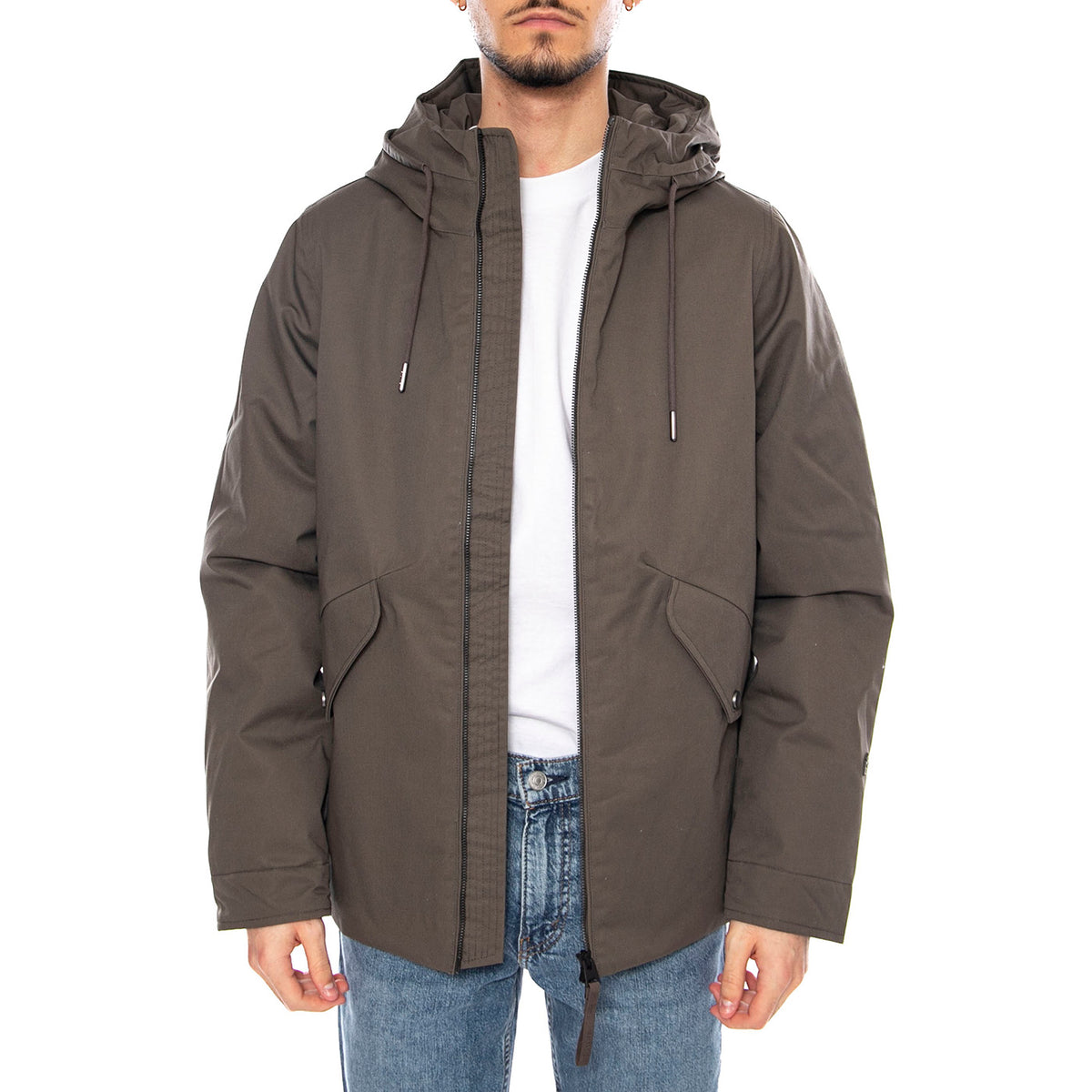 Kaliks Black Hooded Jacket -- Giacca con Cappuccio Uomo Verde 331464 457 ELVINE 