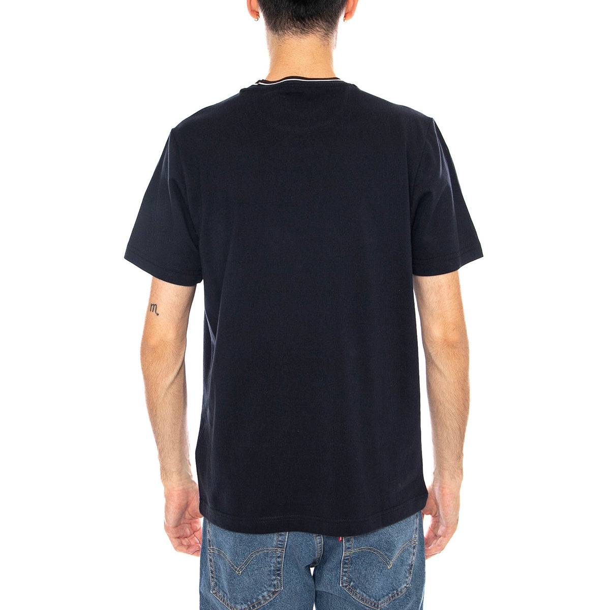 Elton Tee - Maglietta Uomo Girocollo Gold True Navy F4KFF054 412 FARAH 