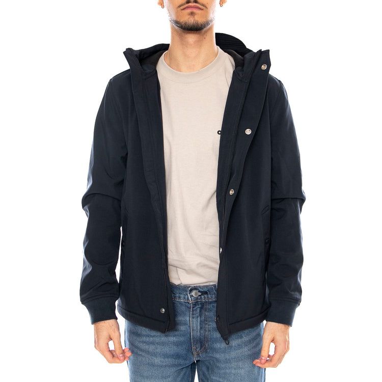 Farah Brydon Softshell - Giacca Invernale Uomo con Cappuccio True Navy F4RFF030 412 FARAH 