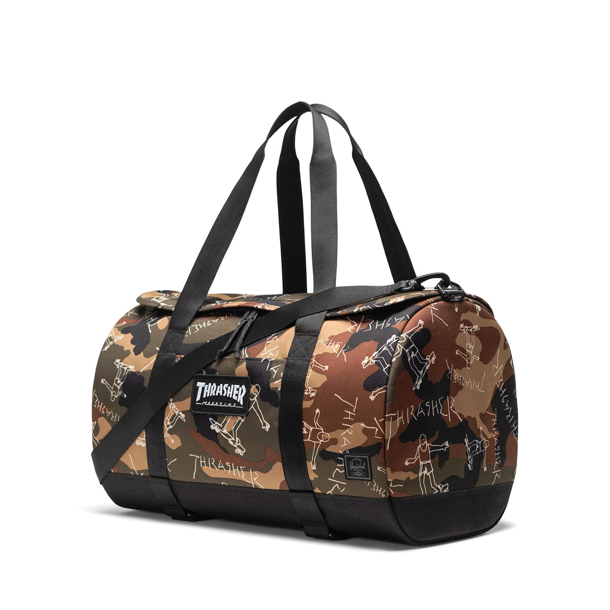 Thrasher Gonz Herschel Heritage Skate Duffle Woodland Camo - Borsa Camo 11647-00032-OS 00032 HERSCHEL 