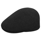 SEAMLESS WOOL 507 BLACK - Black Flat Cap Kangol Accessories