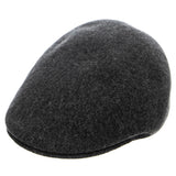 SEAMLESS WOOL 507 DARK FLANNEL - Grey Flat Cap ACCESSORIES KANGOL