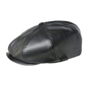 Faux Leather Cap -- Cappello a Coppola Black K5313 BK001 KANGOL 