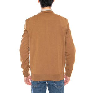 Pullover DPC Brown - Maglione Girocollo Uomo Marrone AH3225-DPC . LACOSTE 