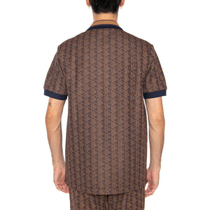 Maglietta M/C 9I4 Brown - Polo Shirt Uomo Marrone DH1417-9I4 . LACOSTE 