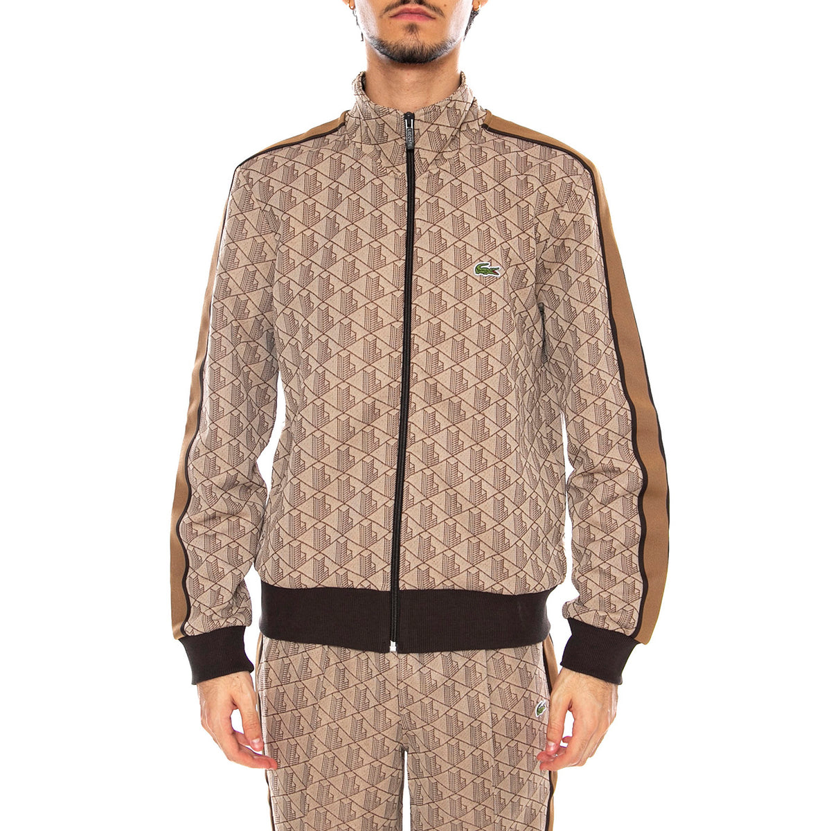 Sweatshirt 6IR Multicolore - Felpa con Zip Uomo Multicolore SH1368-6IR . LACOSTE 