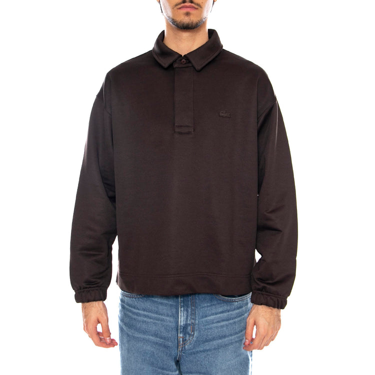 Sweatshirt SKB Black - Polo Maniche Lunghr Uomo Nero SH5887-SKB . LACOSTE 