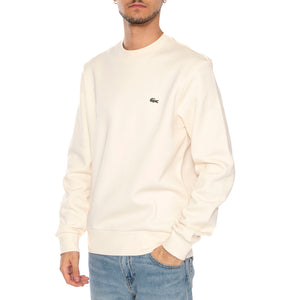 Sweatshirt XFJ White - Felpa Girocollo Uomo Bianca SH9608-XFJ . LACOSTE 