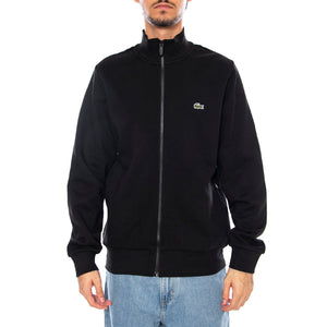 Sweatshirt 031 Turtle Neck Black - Maglia Collo Alto con Zip Uomo Nera SH9622-031 . LACOSTE 