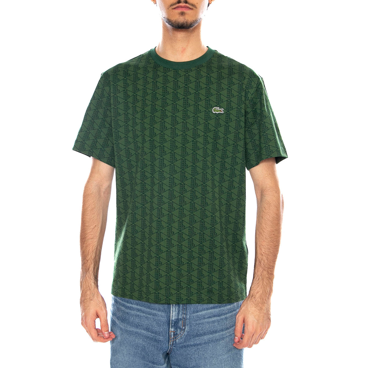 T-Shirt D1R Multioclor - Maglietta Girocollo Uomo Multicolore TH5902-D1R . LACOSTE 