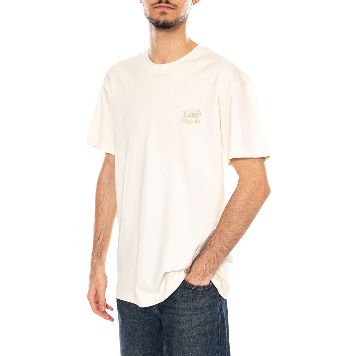 WW Essential Tee -- Maglietta Uomo Ecru 112370486 . LEE 