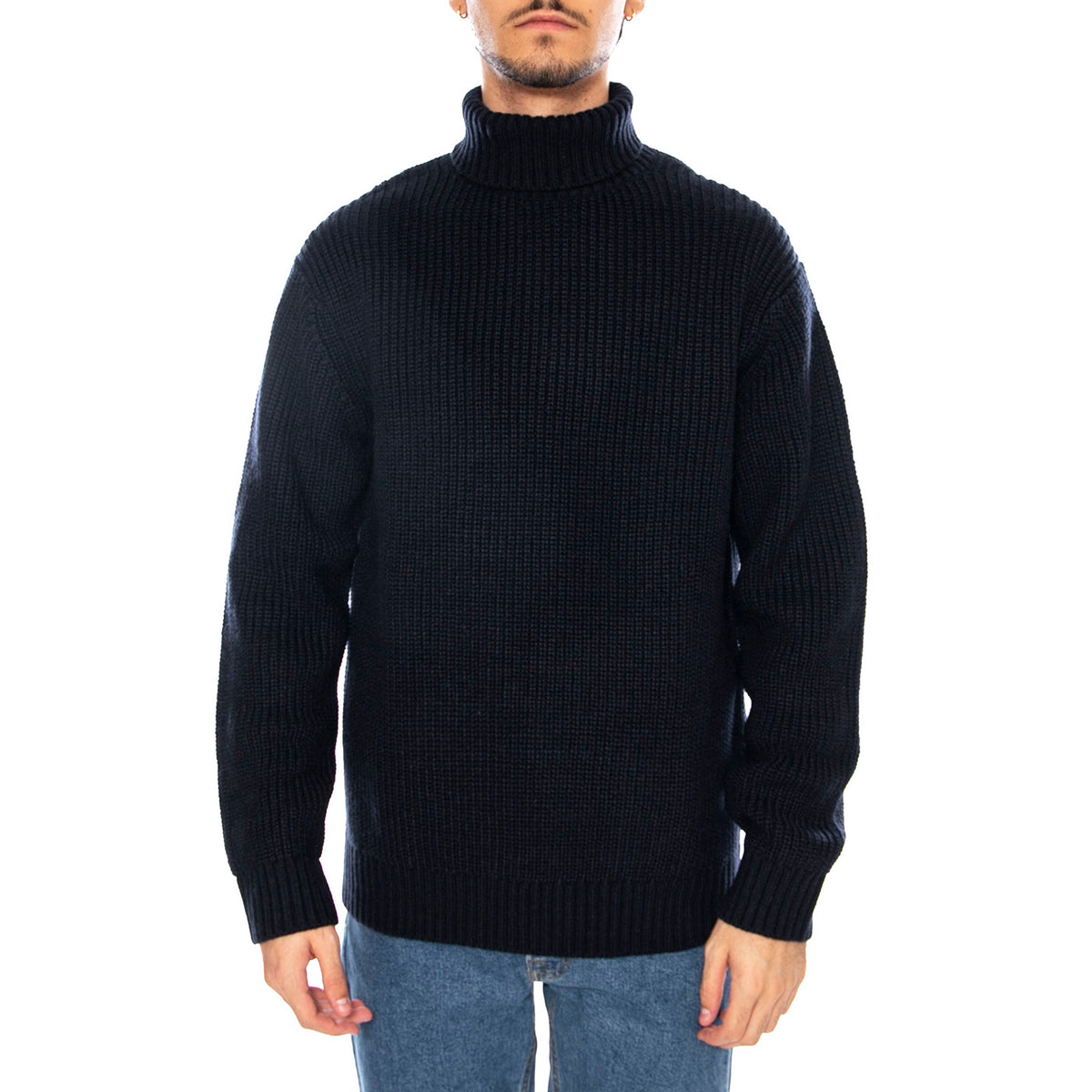 Heavy Turtleneck Rivet Navy - Maglione Collo Alto Uomo Blu 112370542 . LEE 