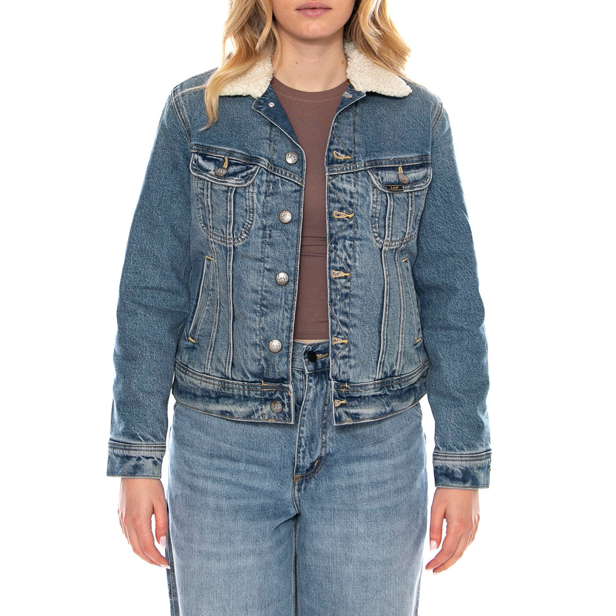Sherpa Rider Jkt Teleport Medium -- Giacca Donna Blu 112370869 . LEE 