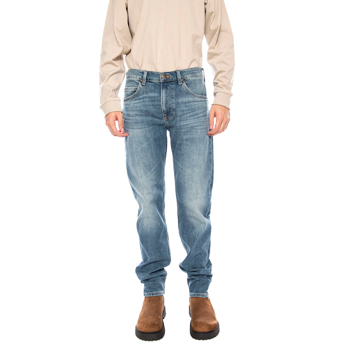 Rider Wesley Denim Jeans - Pantaloni Denim Jeans Uomo Blu 112371296 . LEE 