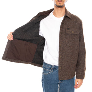 Overshirt Brwon Jaspe - Giacca Sovracanicia Uomo Marrone 112371313 . LEE 