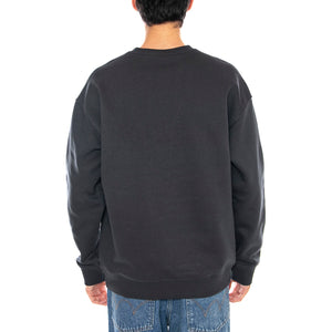 Workwear SWS Washed Black Sweat - Felpa Girocollo Uomo Nera 112372312 . LEE 