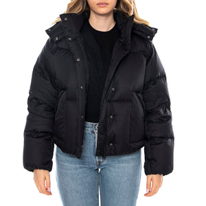 Western Bubble Shortie - Anthracite Night Black - Giacca Piumino Donna Nera 003MD-0001 . LEVIS 