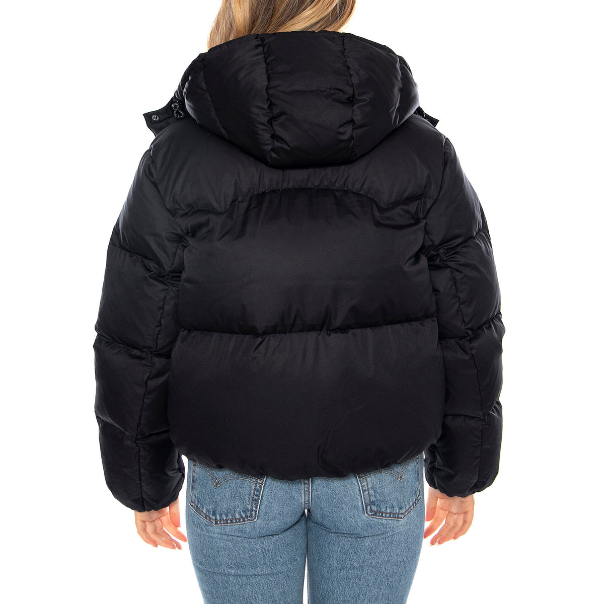 Western Bubble Shortie - Anthracite Night Black - Giacca Piumino Donna Nera 003MD-0001 . LEVIS 