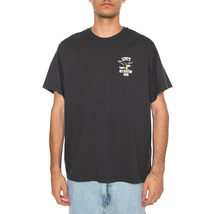 SS Relaxed Fit Tee Western Wind Eagle 1 Black - Maglietta Girocollo Uomo Nera 16143-2050 . LEVIS 