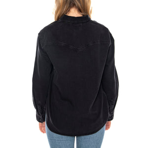 Teodora Western Shirt Western Wildside -- Camicia Donna Nera A7244-0076 . LEVIS 