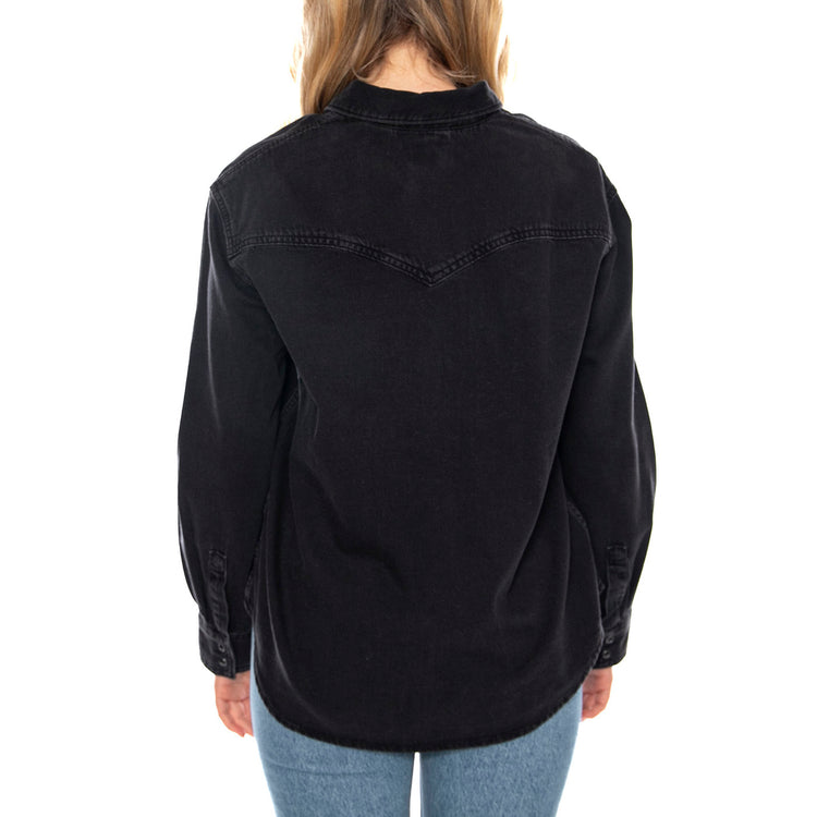 Teodora Western Shirt Western Wildside -- Camicia Donna Nera A7244-0076 . LEVIS 