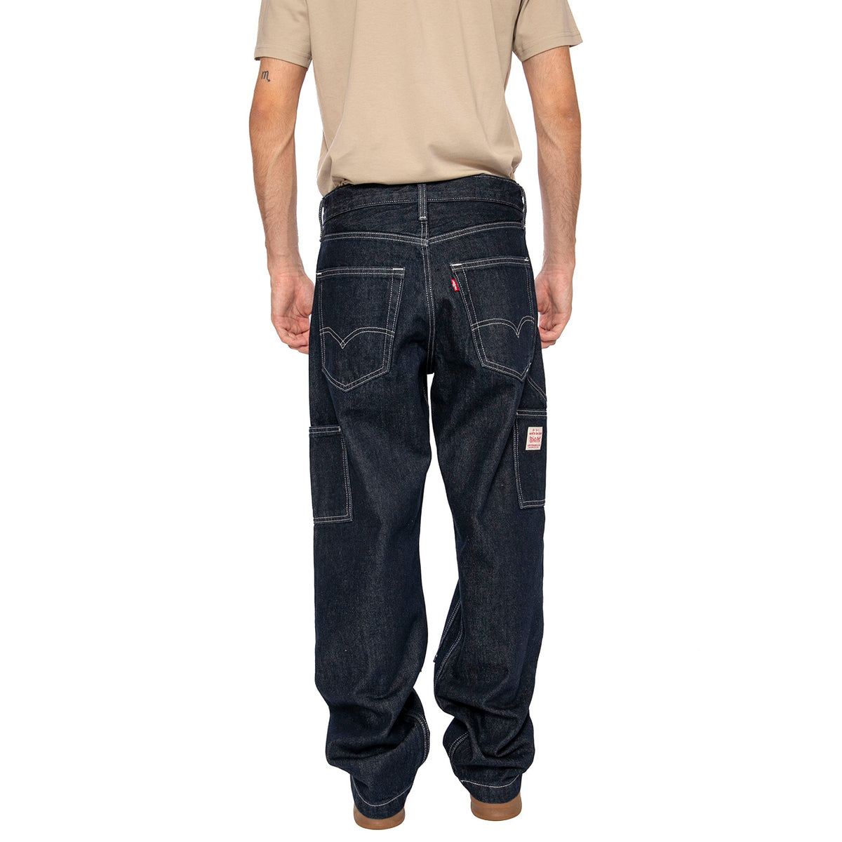 568 Loose Straight Double Knee Mornin Classical Dark Indigo - Pantaloni Denim Jeans Uomo Blu A7367-0013 . LEVIS 