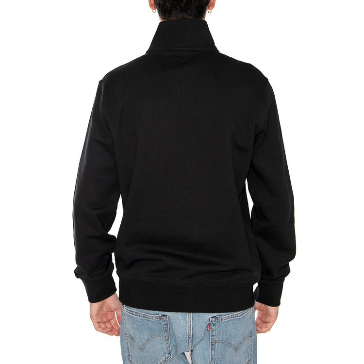 Original HM 1/4 Zip Mineral Black - Felpa Uomo Nera A8606-0000 . LEVIS 