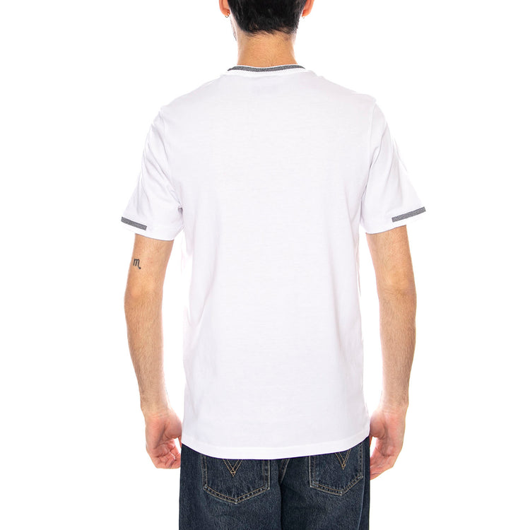 Birdseye Half Tipped T-Shirt White/Jet Black - Maglietta Girocollo Uomo Bianca TS2305V-W104 . LYLE & SCOTT 