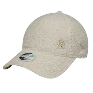 9FORTY New York Yankees MLB Borg - Cappellino con Visiera e Logo in Metallo Beige 60691312 . NEW ERA 