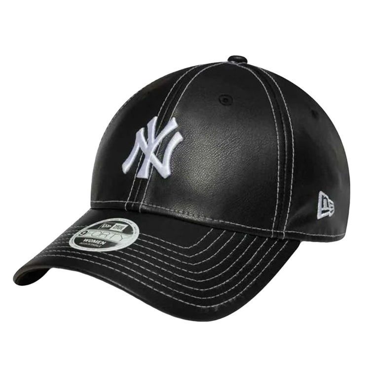 WMN Topstitch PU 940 Black New York Yankees - Cappellino Nero Donna 60691323 . NEW ERA 