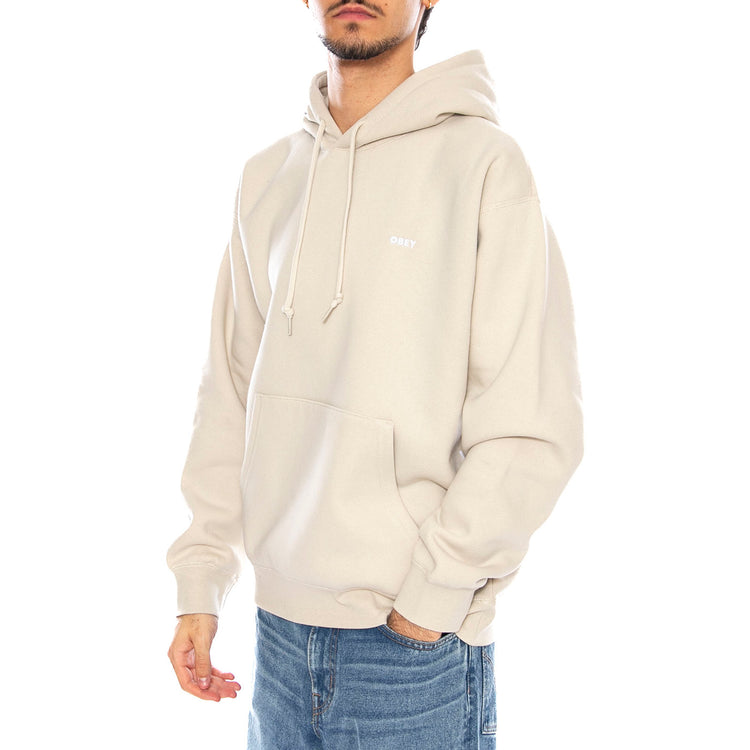 Established Works Bold Hood II Fleece Moonstruck - Felpa con Cappuccio Uomo Beige 112470216 MNS OBEY 