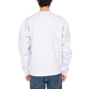 Studios Stamp Extra Heavy Crew Fleece Light Grey - Felpa Girocollo Uomo Grigia 112480253 AGRY OBEY 