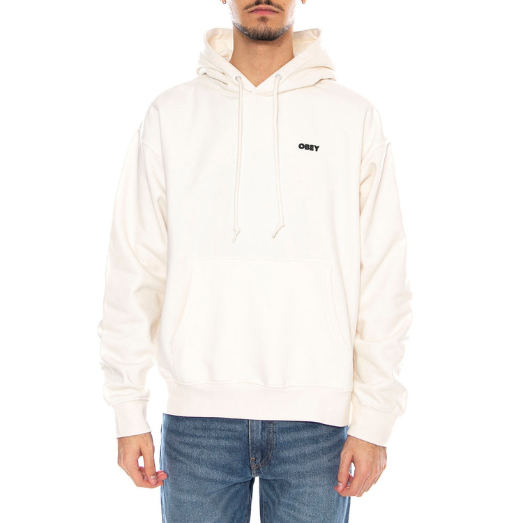 OBEY Quarter Icon Fleece -- Felpa con Cappuccio Uomo Beige / Moonstruck 112844239 UBL OBEY 