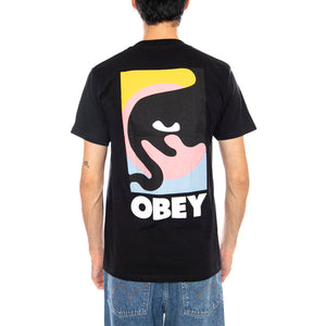 Obey Quarter Icon Tee - Magliietta Girocollo Uomo Nera 165264193 BLK OBEY 