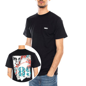 OBEY High Quality Amplification Tee -- Maglietta Girocollo Uomo Nera 165264239 BLK OBEY 
