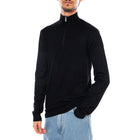 WYLER Life Reg 14 Half Zip Knit Noos Black - Maglione Collo Alto con Zip Uomo Nero 22021264-3766307 . ONLY & SONS 