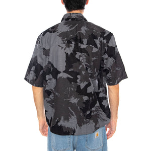 Onscaiden Life SS Relax AOP Linen Shirt Black - Camicia Maniche Corte Uomo Multicolore 22032123-CA . ONLY & SONS 