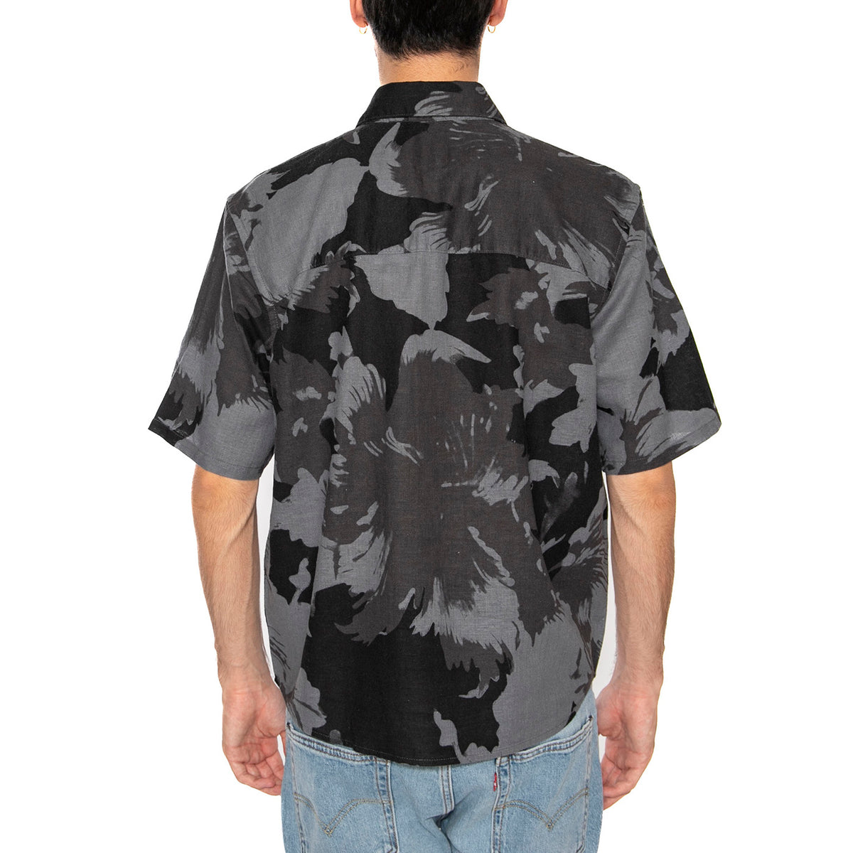 Onscaiden Life SS Relax AOP Linen Shirt Black - Camicia Maniche Corte Uomo Multicolore 22032123-CA . ONLY & SONS 