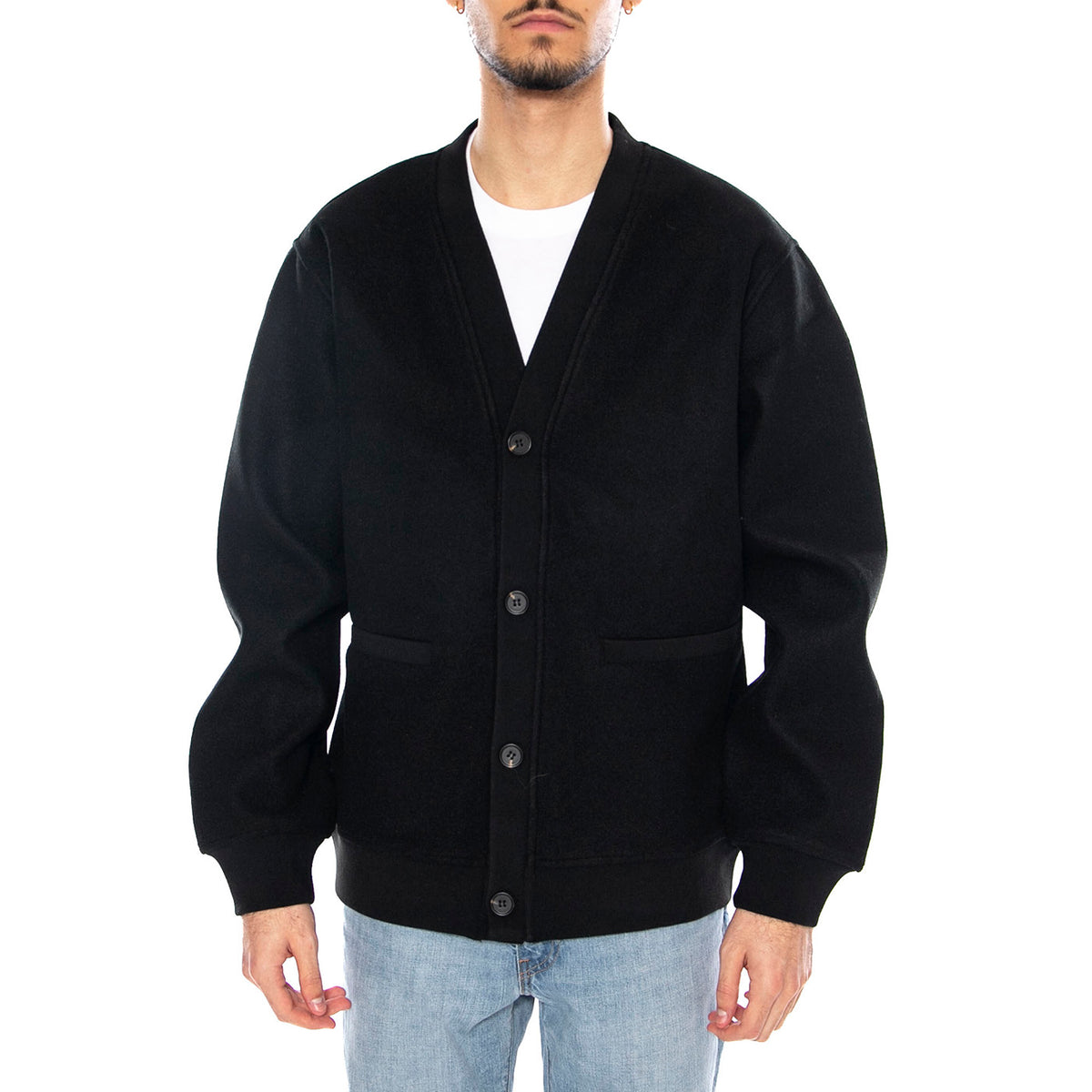 Victor Cardigan OTW -- Cardigan Uomo Nero 22034895-4807670 . ONLY & SONS 
