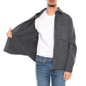 Micah Twill Overshirt FRML -- Camicia Overshirt Uomo Medium Grey Melange 22035478-4839391 . ONLY & SONS 