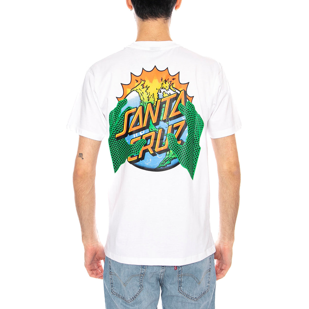 Kendall End Of The Dot -- Maglietta Uomo Bianca SCA-TEE-12765 White SANTA CRUZ 
