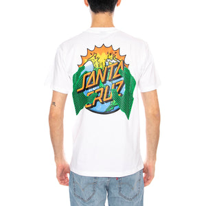 Kendall End Of The Dot -- Maglietta Uomo Bianca SCA-TEE-12765 White SANTA CRUZ 