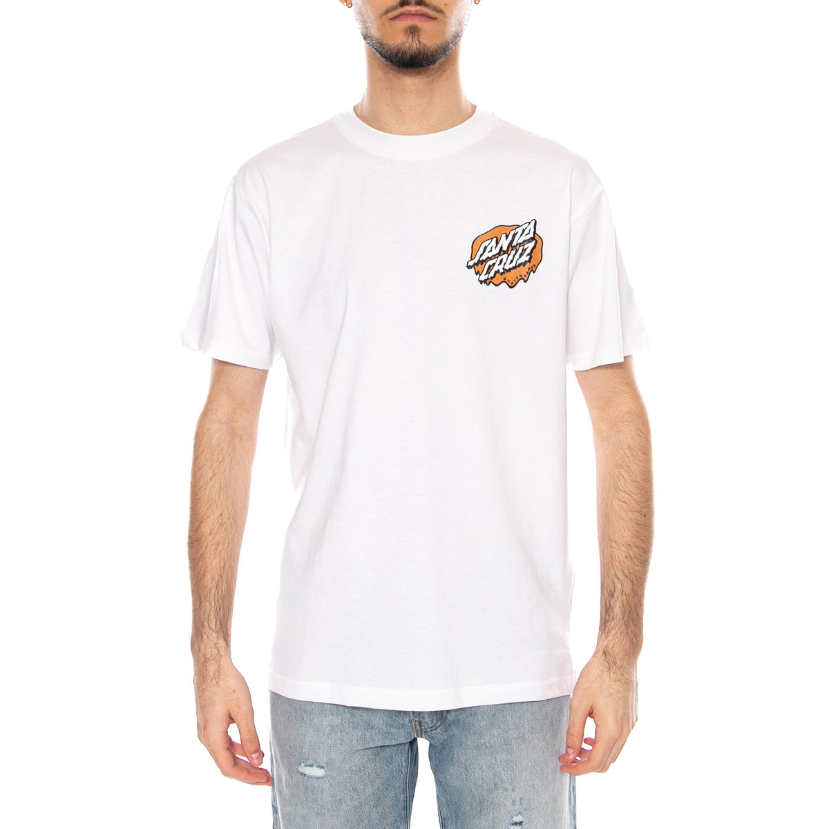 Slime Scream White - Maglietta Girocollo Uomo Bianca SCA-TEE-12777 White SANTA CRUZ 